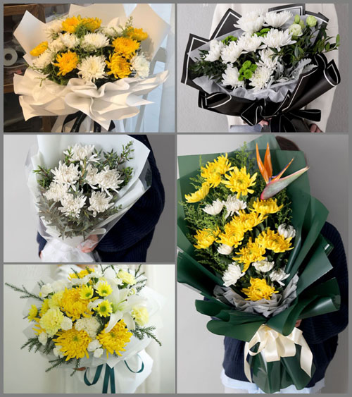 安徽池州市青阳县新河镇乌龙村白事花束代送